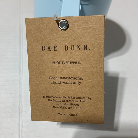 NWT Rae Dunn Turquoise Mini Flour Sifter With SIFT on it - Picture 6 of 6